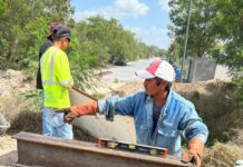 Avanza cimentación de puente peatonal en la Campestre 2