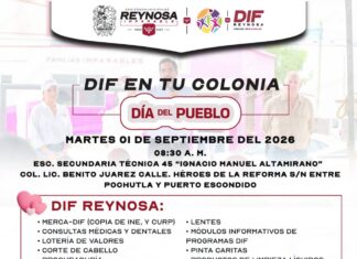 Realizará DIF-Reynosa brigada en la colonia Benito Juárez
