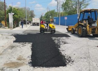 Intensificó Municipio programa de bacheo en cuatro colonias de Reynosa