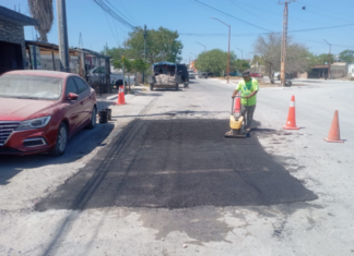 Avanza bacheo en Reynosa con atención a vialidades de distintos sectores