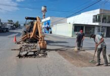 Atiende Gobierno de Reynosa limpieza, alumbrado, bacheo y suministro de agua en ejidos