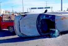 Accidente vial deja lesionados y daños en boulevard Oriente