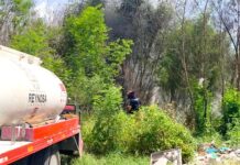 Bomberos sofocan incendio en predio baldío dejo solo daños fue provocado