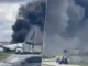 Avión de Amazon que se salió de la pista y se incendió en Miami deja cinco muertos; FFA investiga
