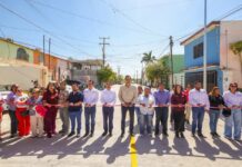 Entrega Carlos Peña Ortiz pavimentación hidráulica que beneficia a más de mil ciudadanos en la Lomas del Villar