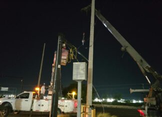 Rehabilita Servicios Públicos alumbrado en Reynosa mejorando seguridad vial