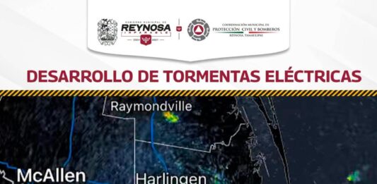 Aviso de tormenta repentina en Reynosa
