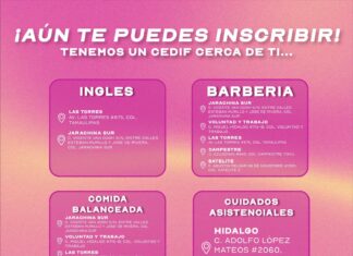 Ofrece DIF-Reynosa lugares disponibles en 4 talleres de capacitación