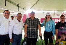 Claudette Canturosas y Carlos de Anda acercan Presidencia a las familias