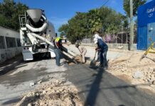 Repone COMAPA el pavimento y concreto de vialidades tras trabajo de reparación