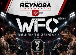 Presentan la cartelera de la WFC World Fighters Championships en Reynosa