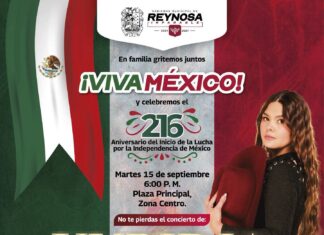 Estás listo para dar El Grito? Te esperamos mañana en la presentación de Yuridia en la plaza principal Miguel Hidalgo