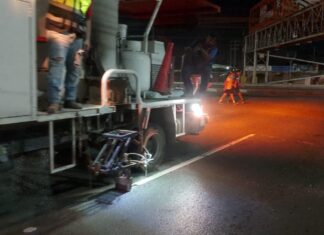 Realizó Gobierno de Reynosa demarcación vial en avenida Oriente Dos