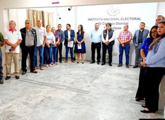 Realizan ceremonia cívica por inicio del Proceso Electoral Concurrente 2026-2027
