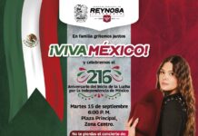 Celebrará Reynosa 216° Aniversario del Inicio de la Lucha de Independencia con Yuridia en el escenario