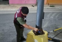 Realizó Servicios Públicos mantenimiento de infraestructura en calle Oaxaca