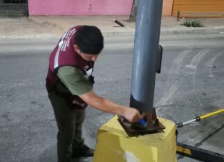 Realizó Servicios Públicos mantenimiento de infraestructura en calle Oaxaca