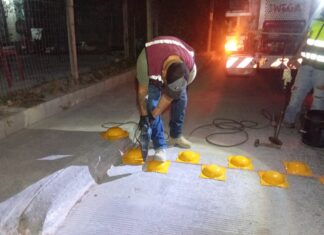 Instaló Gobierno de Reynosa boyas de tráfico para seguridad peatonal