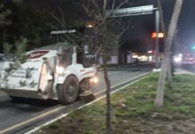 Realiza Servicios Públicos de Reynosa barrido nocturno del Bulevar del Maestro