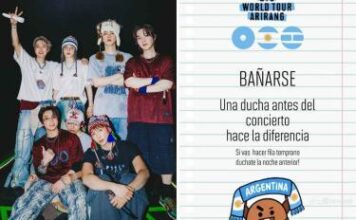 ARMY de Argentina pide a fans de BTS bañarse antes de los conciertos del grupo en el país