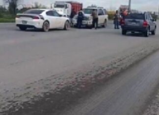 Accidente deja una persona lesionada en carretera San Fernando-Reynosa