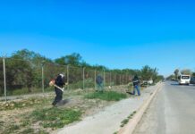Realiza Servicios Públicos trabajos de limpieza en Riveras del Aeropuerto