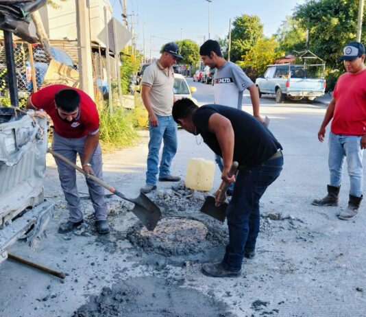 Reemplazó COMAPA brocales en diferentes puntos de la ciudad