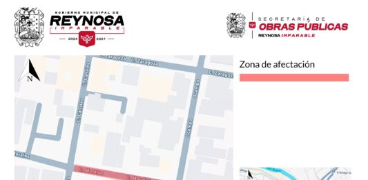 Anuncia Obras Públicas cierre temporal de la calle Morelos en la Zona Centro