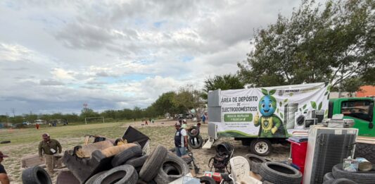 Recolectó Gobierno de Reynosa 8 toneladas de residuos en Giras Verdes en Valle Soleado