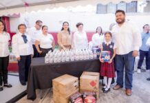Mónica Villarreal, impulsa mejoras y mantenimiento en escuelas de Tampico